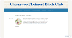 Desktop Screenshot of cherrywoodleimertblockclub.com